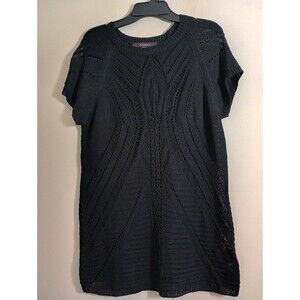Fever Short Sleeve Open Knit Sweater Size Medium
